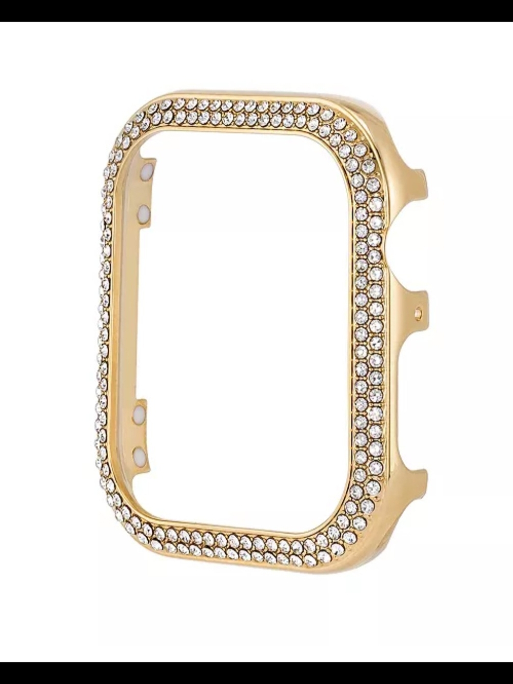 ​Anne Klein 44mm Crystal Apple Watch Bumper Case Gold